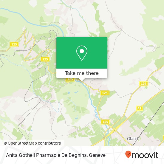 Anita Gotheil Pharmacie De Begnins map