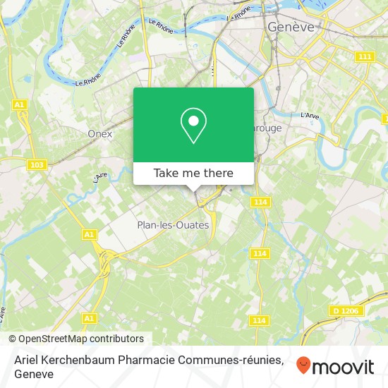 Ariel Kerchenbaum Pharmacie Communes-réunies map