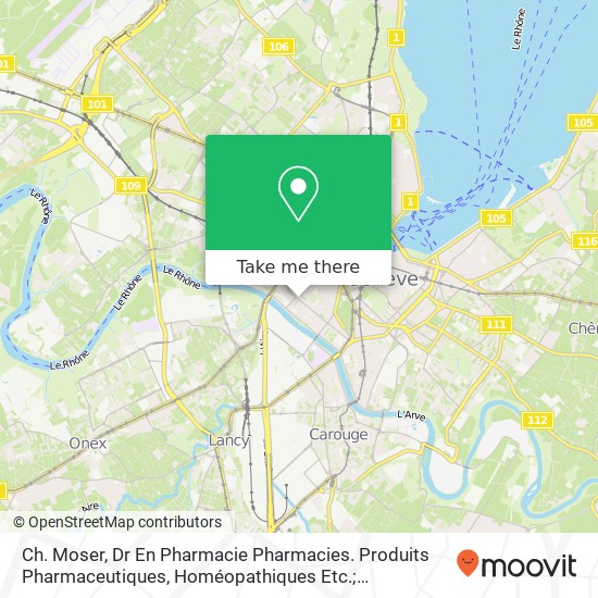 Ch. Moser, Dr En Pharmacie Pharmacies. Produits Pharmaceutiques, Homéopathiques Etc.; Distribution map