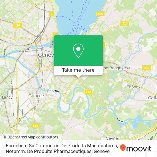 Eurochem Sa Commerce De Produits Manufacturés, Notamm. De Produits Pharmaceutiques map