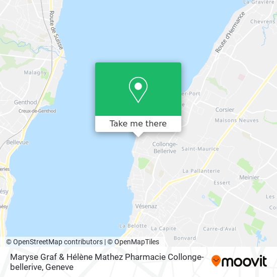 Maryse Graf & Hélène Mathez Pharmacie Collonge-bellerive Karte