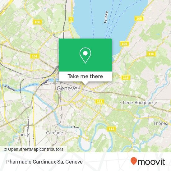 Pharmacie Cardinaux Sa map