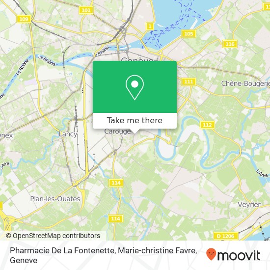 Pharmacie De La Fontenette, Marie-christine Favre map