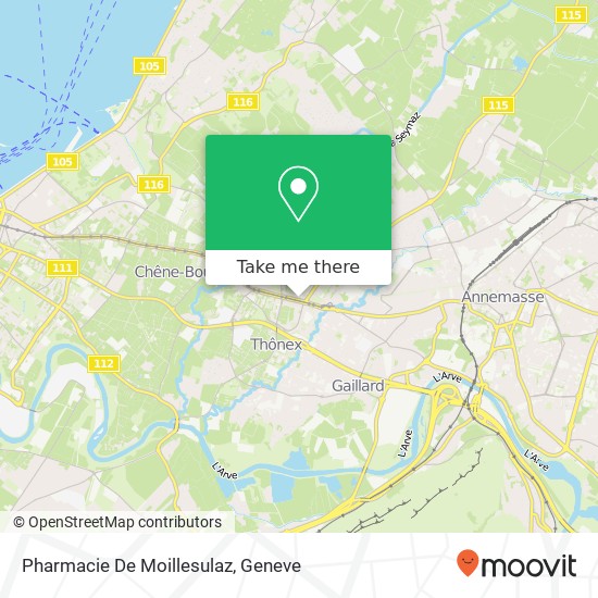 Pharmacie De Moillesulaz map