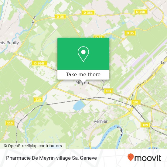 Pharmacie De Meyrin-village Sa map