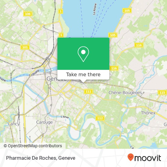 Pharmacie De Roches map