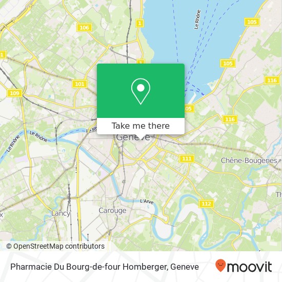 Pharmacie Du Bourg-de-four Homberger map