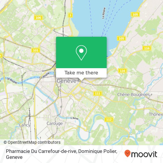 Pharmacie Du Carrefour-de-rive, Dominique Polier map