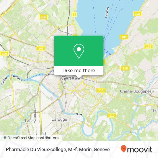 Pharmacie Du Vieux-collège, M.-f. Morin map
