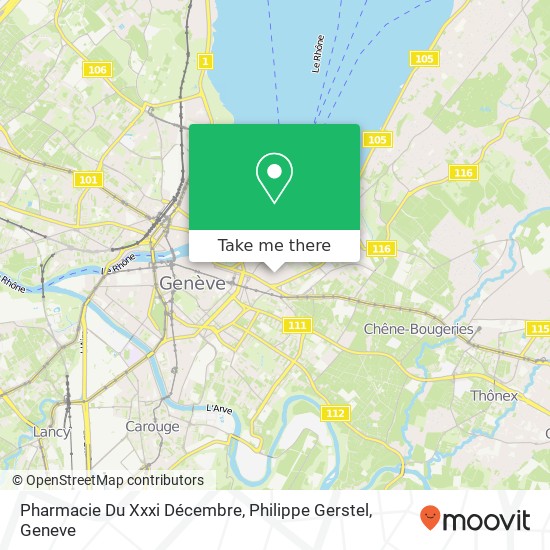 Pharmacie Du Xxxi Décembre, Philippe Gerstel map