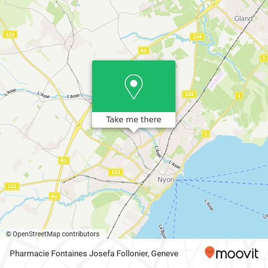 Pharmacie Fontaines Josefa Follonier map