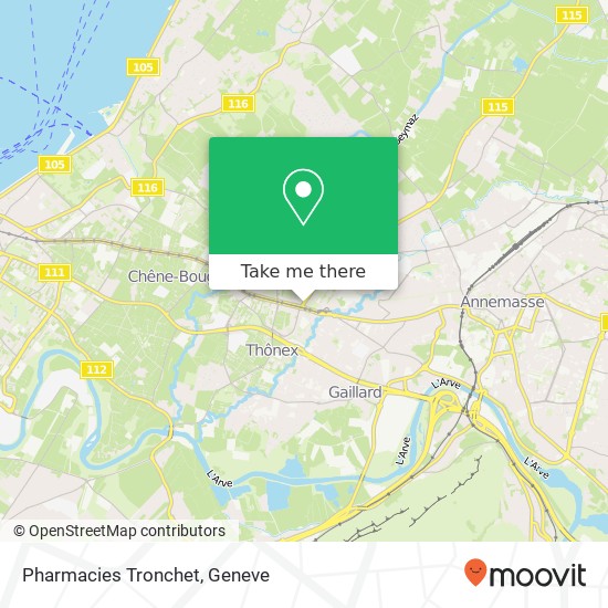 Pharmacies Tronchet Karte