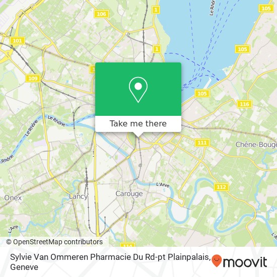 Sylvie Van Ommeren Pharmacie Du Rd-pt Plainpalais Karte