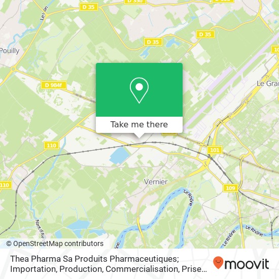 Thea Pharma Sa Produits Pharmaceutiques; Importation, Production, Commercialisation, Prise De Licen map