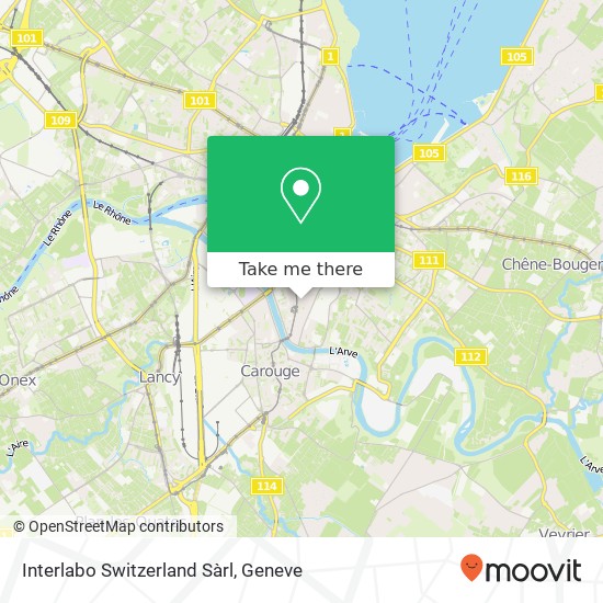 Interlabo Switzerland Sàrl map