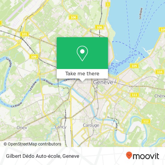 Gilbert Dédo Auto-école map