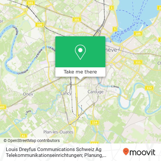 Louis Dreyfus Communications Schweiz Ag Telekommunikationseinrichtungen; Planung, Erstellung Und Ve map