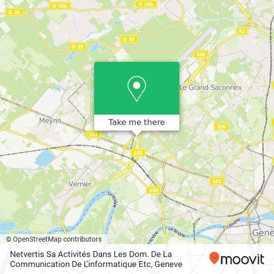 Netvertis Sa Activités Dans Les Dom. De La Communication De L'informatique Etc Karte