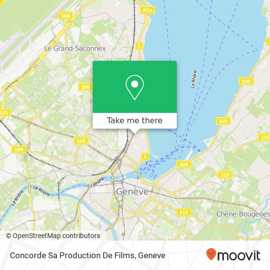 Concorde Sa Production De Films map