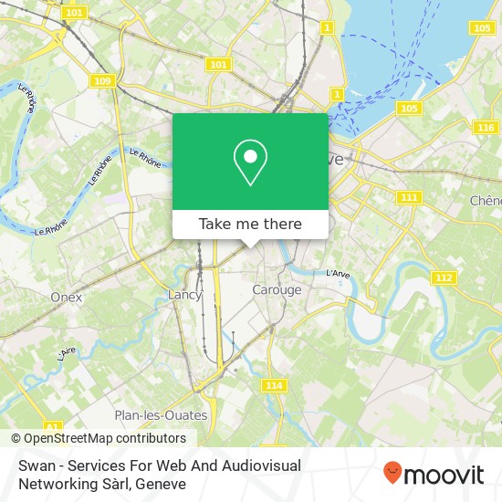 Swan - Services For Web And Audiovisual Networking Sàrl map