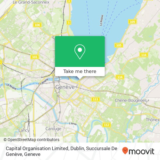 Capital Organisation Limited, Dublin, Succursale De Genève map