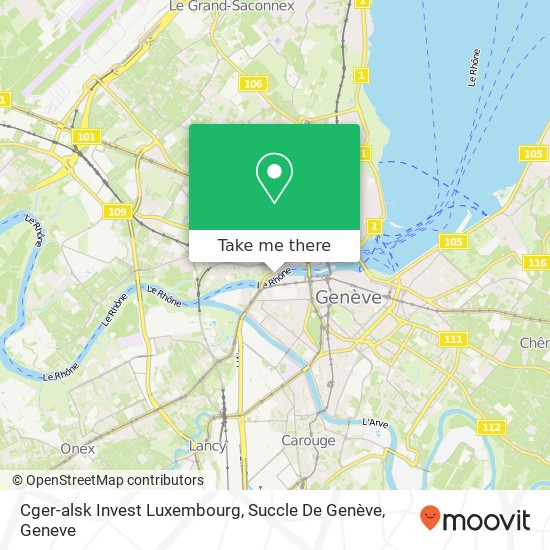 Cger-alsk Invest Luxembourg, Succle De Genève Karte