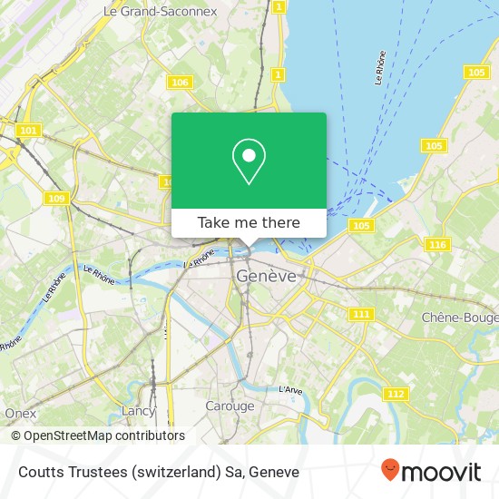 Coutts Trustees (switzerland) Sa map