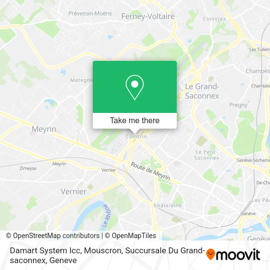 Damart System Icc, Mouscron, Succursale Du Grand-saconnex plan