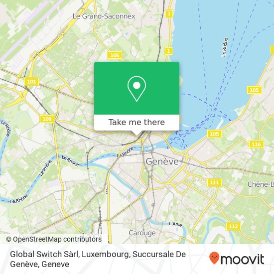 Global Switch Sàrl, Luxembourg, Succursale De Genève map