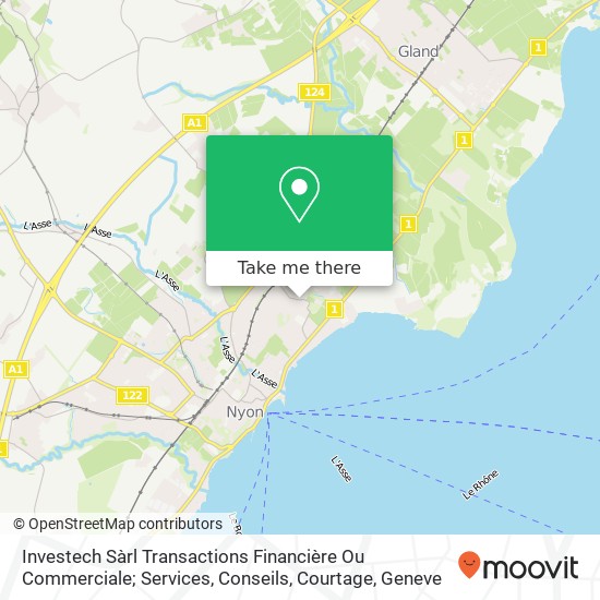 Investech Sàrl Transactions Financière Ou Commerciale; Services, Conseils, Courtage map