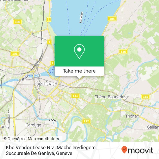 Kbc Vendor Lease N.v., Machelen-diegem, Succursale De Genève map