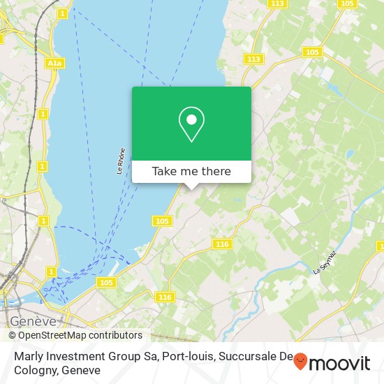 Marly Investment Group Sa, Port-louis, Succursale De Cologny Karte