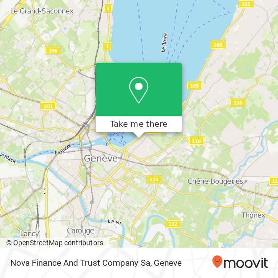 Nova Finance And Trust Company Sa map