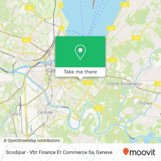 Scodipar - Vbt Finance Et Commerce Sa map