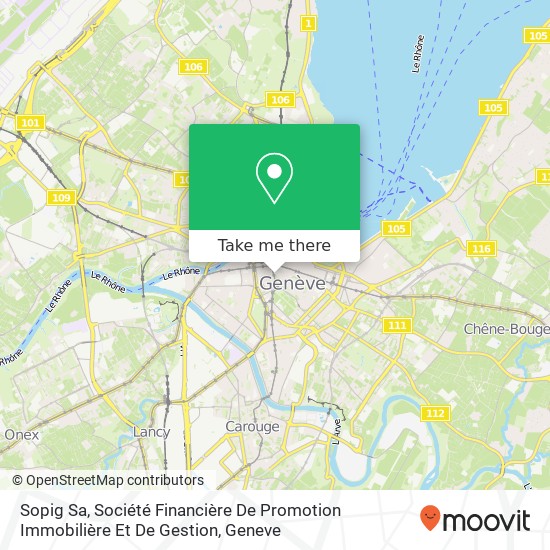 Sopig Sa, Société Financière De Promotion Immobilière Et De Gestion map