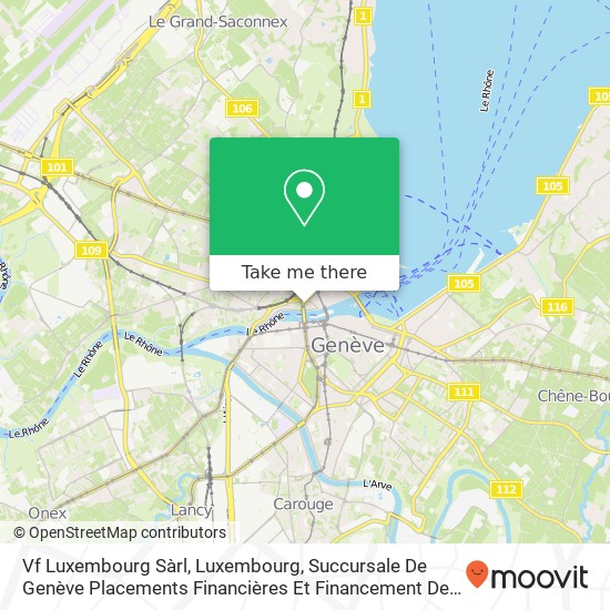 Vf Luxembourg Sàrl, Luxembourg, Succursale De Genève Placements Financières Et Financement Des Fili map