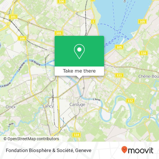 Fondation Biosphère & Société map