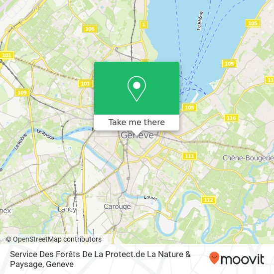 Service Des Forêts De La Protect.de La Nature & Paysage Karte