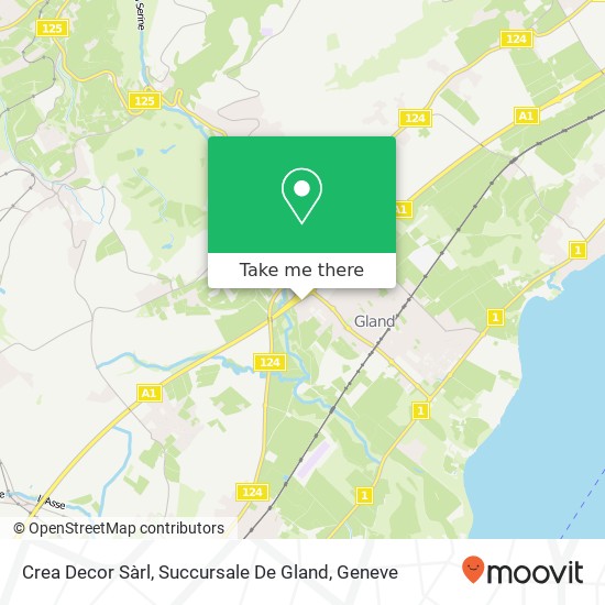 Crea Decor Sàrl, Succursale De Gland map