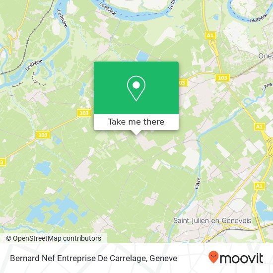 Bernard Nef Entreprise De Carrelage map