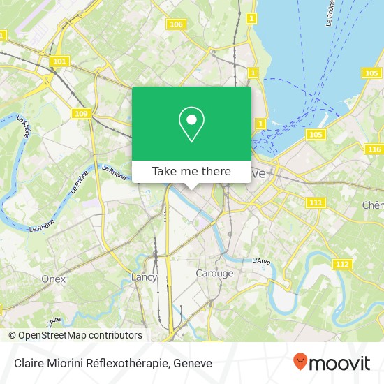 Claire Miorini Réflexothérapie map