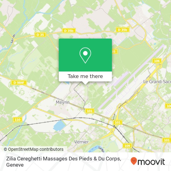 Zilia Cereghetti Massages Des Pieds & Du Corps Karte