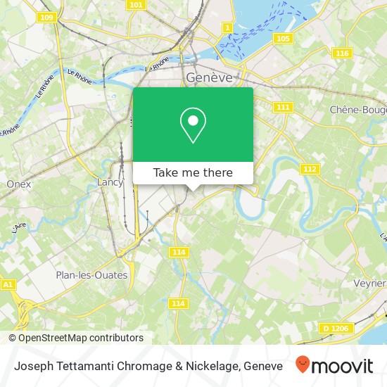 Joseph Tettamanti Chromage & Nickelage map