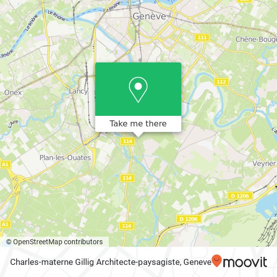Charles-materne Gillig Architecte-paysagiste Karte