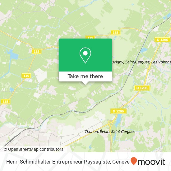Henri Schmidhalter Entrepreneur Paysagiste map