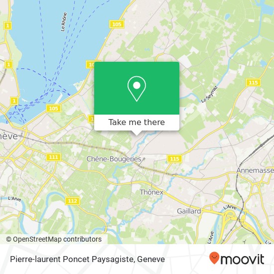 Pierre-laurent Poncet Paysagiste map