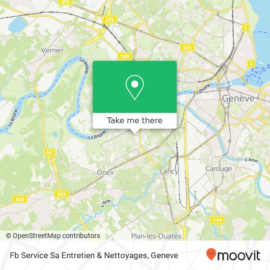 Fb Service Sa Entretien & Nettoyages map