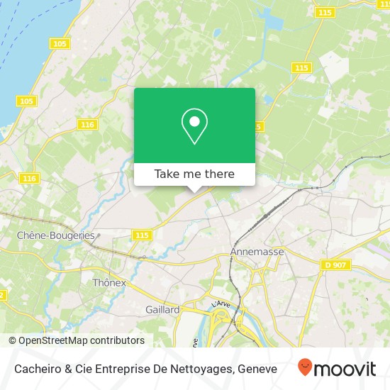 Cacheiro & Cie Entreprise De Nettoyages map