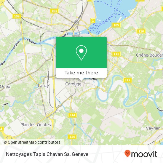 Nettoyages Tapis Chavan Sa map