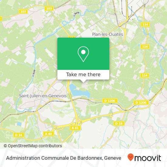 Administration Communale De Bardonnex map
